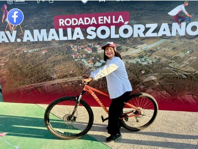 Rodada por inauguración de la Av. Amalia Solórzano