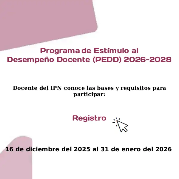 Programa al Desempeño Docente (PEDD) 2026-2028